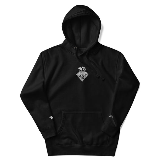 Sudadera con capucha BAD DIAMOND Bordado - Negra